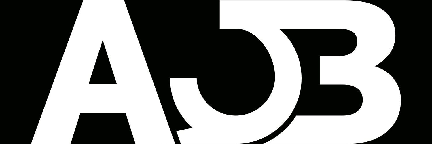 AOB Media — Logo — białe